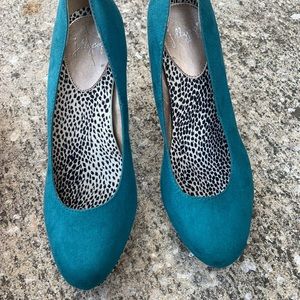 Turquoise Jellypop heels